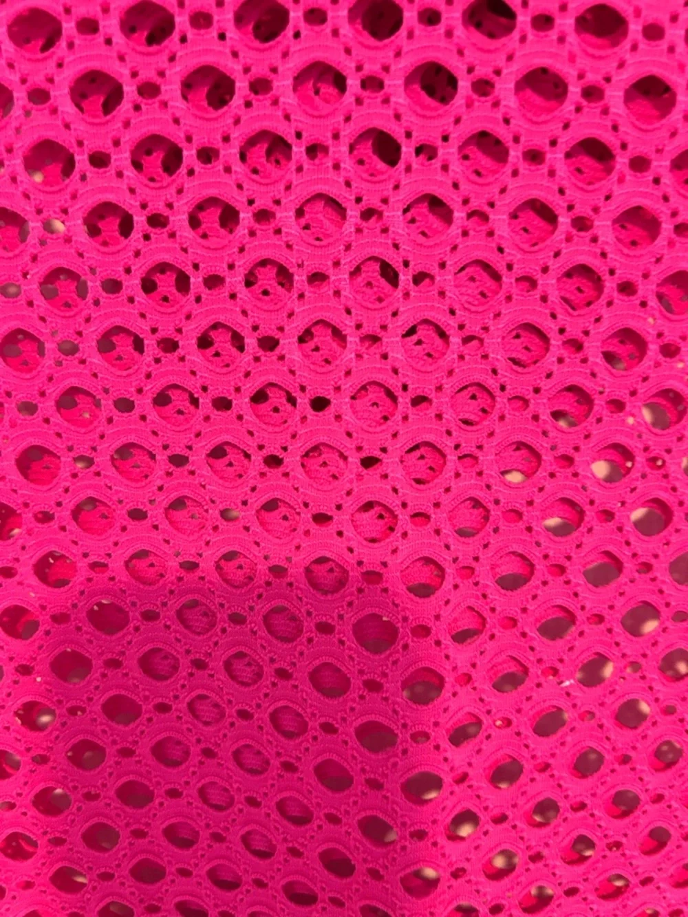 Cotton Candy Hot Pink Hooded Crochet Beach Coverup Size S - Picture 3 of 7